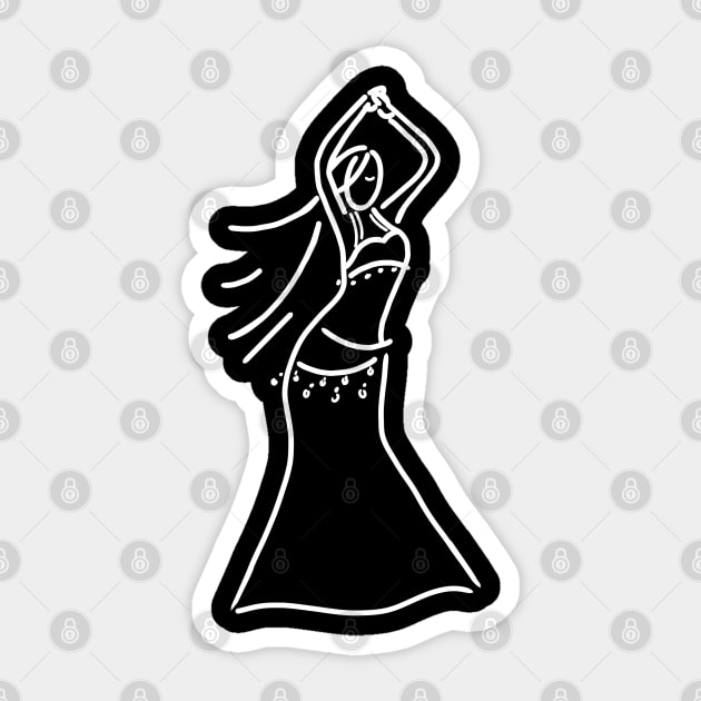 Belly Dancer Sticker by Hip Scarves and Bangles